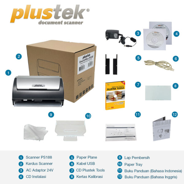 Scanner Plustek SmartOffice PS188 - Gambar 2