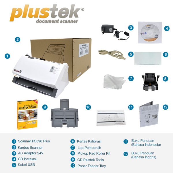Scanner Plustek SmartOffice PS396 Plus - Gambar 2